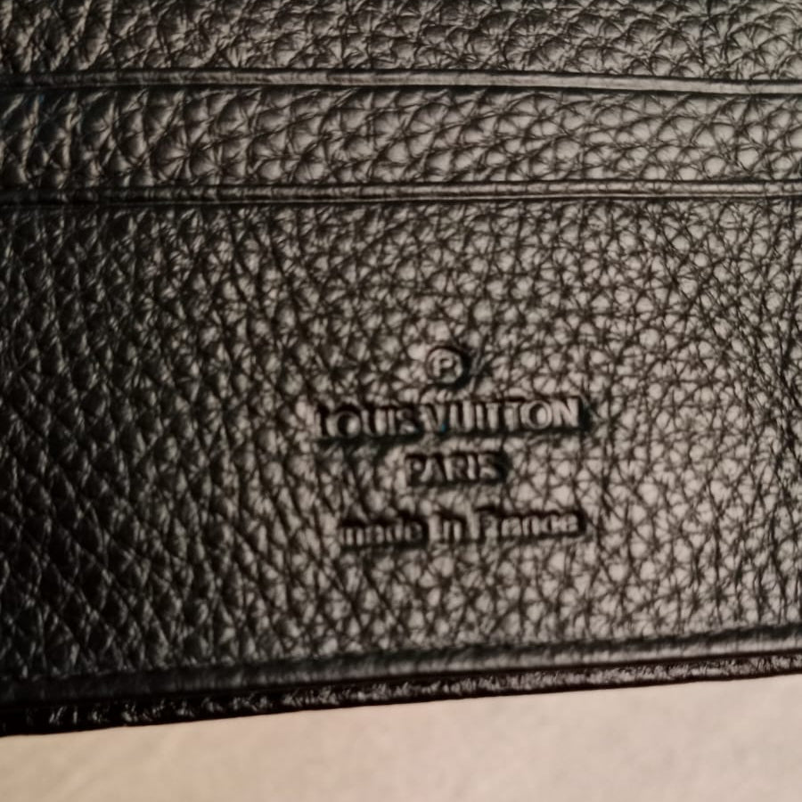 Designer Long Leather Wallet Black