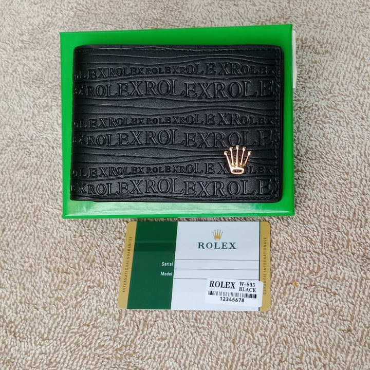 Designer Short Wallet Black