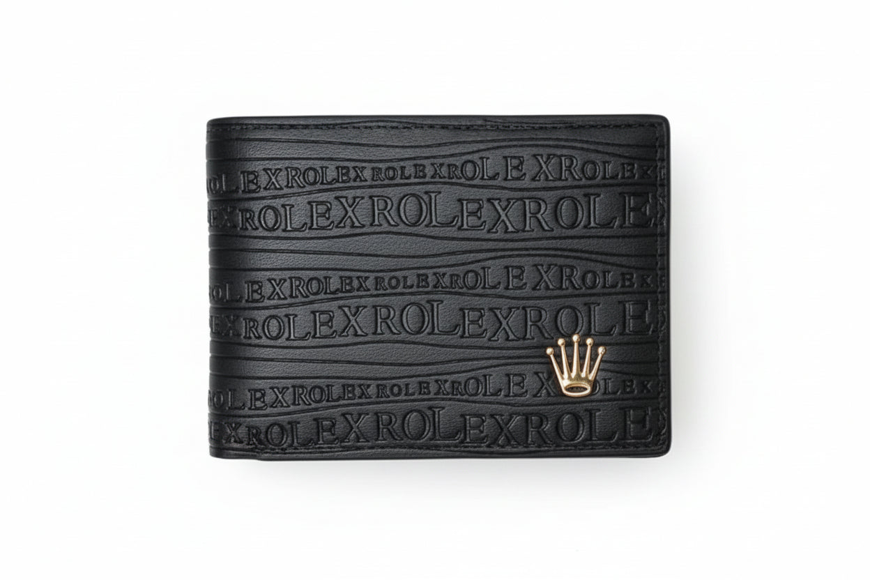 Designer Short Wallet Black