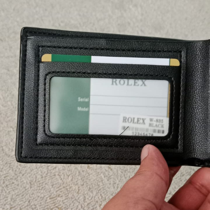 Designer Short Wallet Black