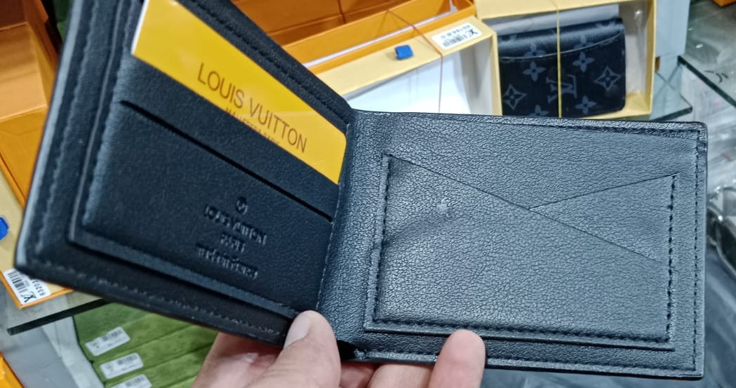 Designer Short Wallet Black