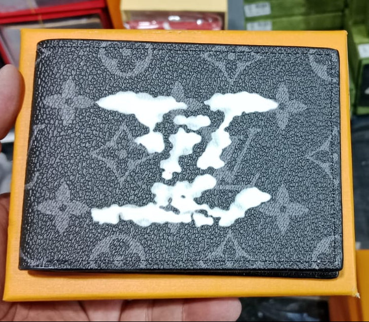 Designer Short Wallet Black