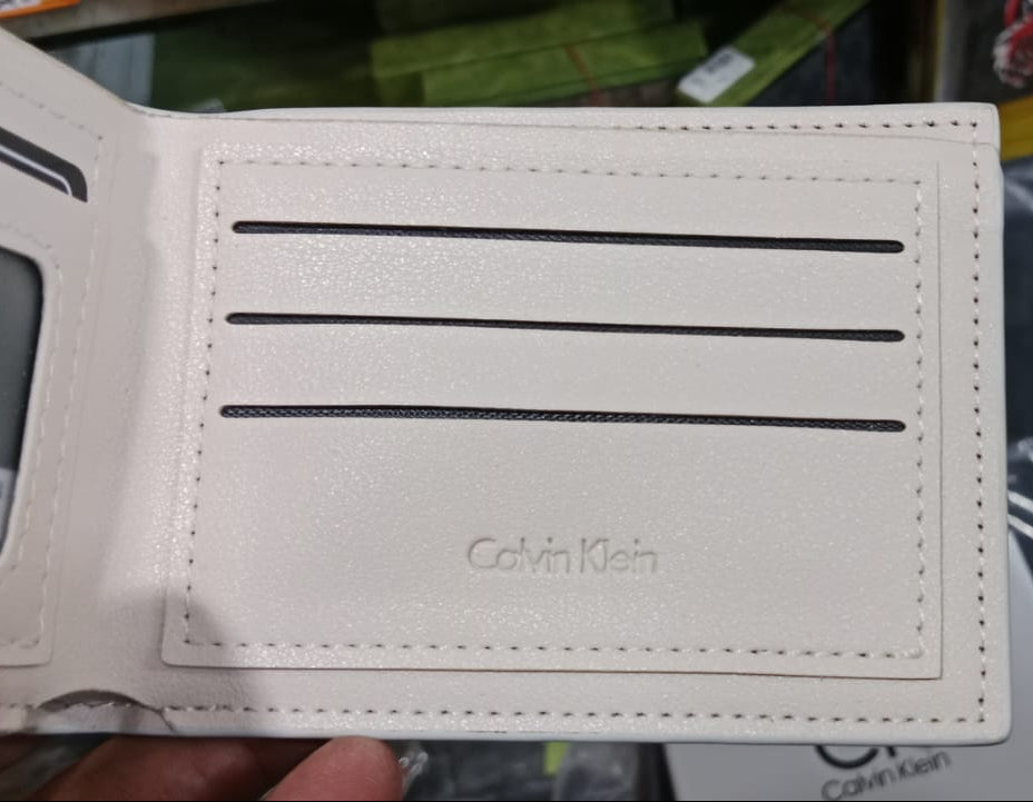 Designer Short Wallet For Men White