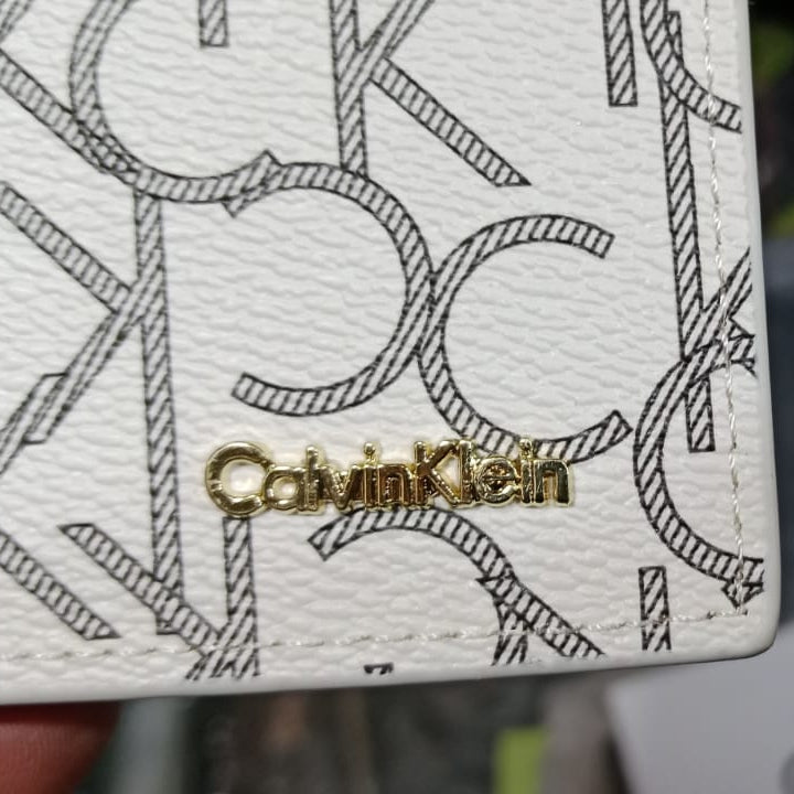 Designer Short Wallet For Men White