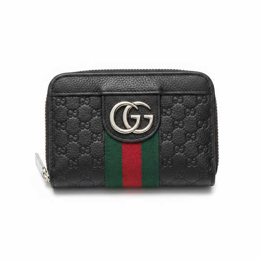 Designer Full Zip Card Holder Mini Wallet