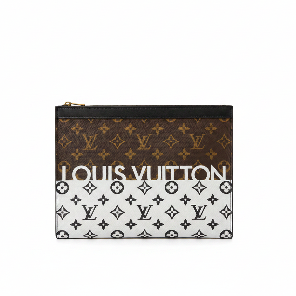 Luxury Monogram Zip Pouch
