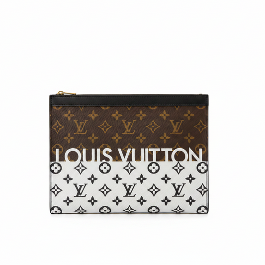 Luxury Monogram Zip Pouch