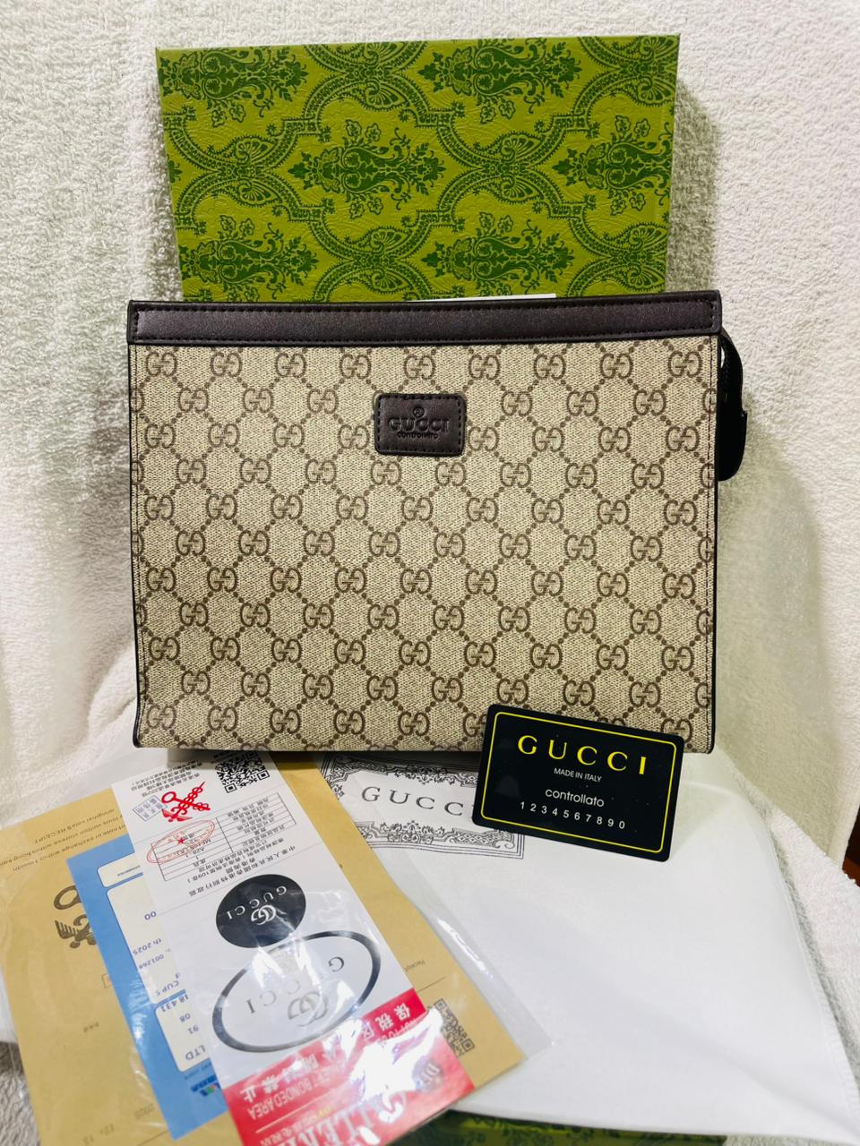 Luxury Monogram Zip Pouch