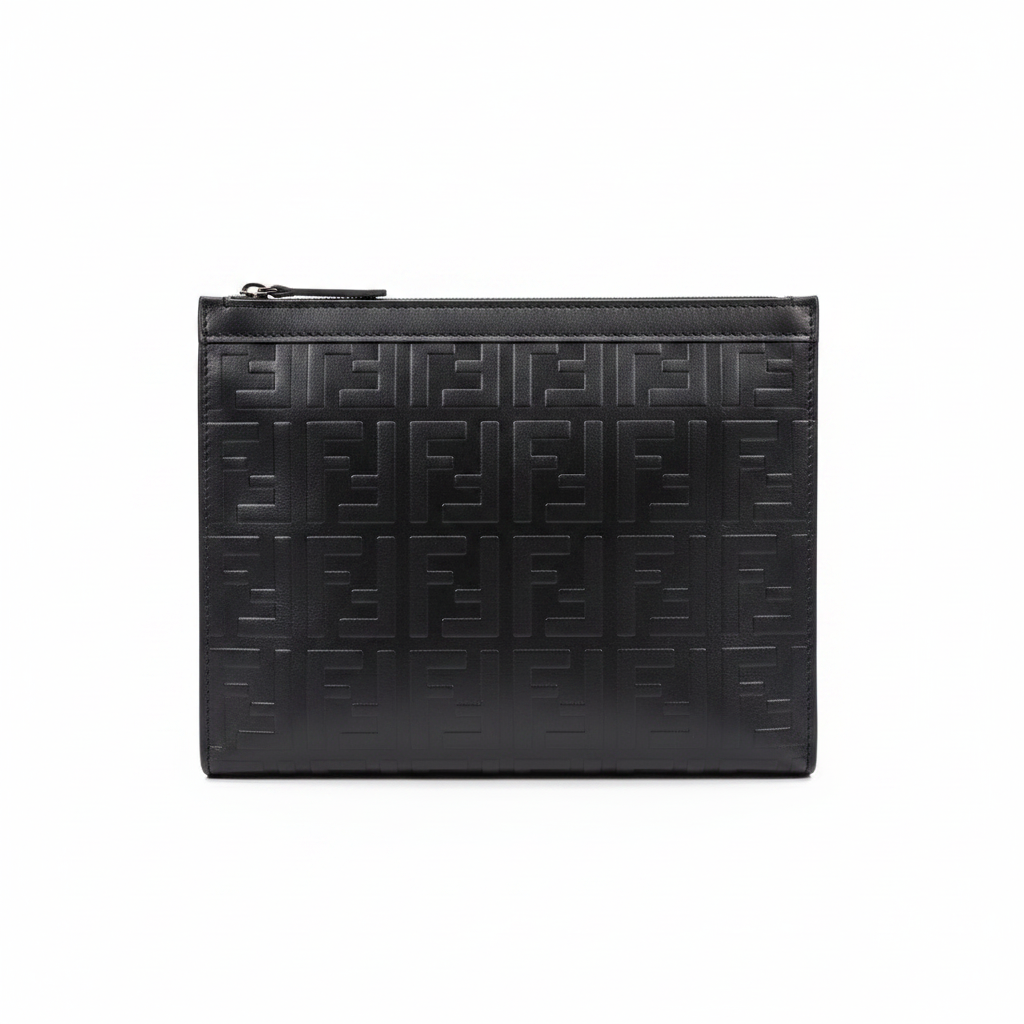 Luxury Monogram Zip Pouch