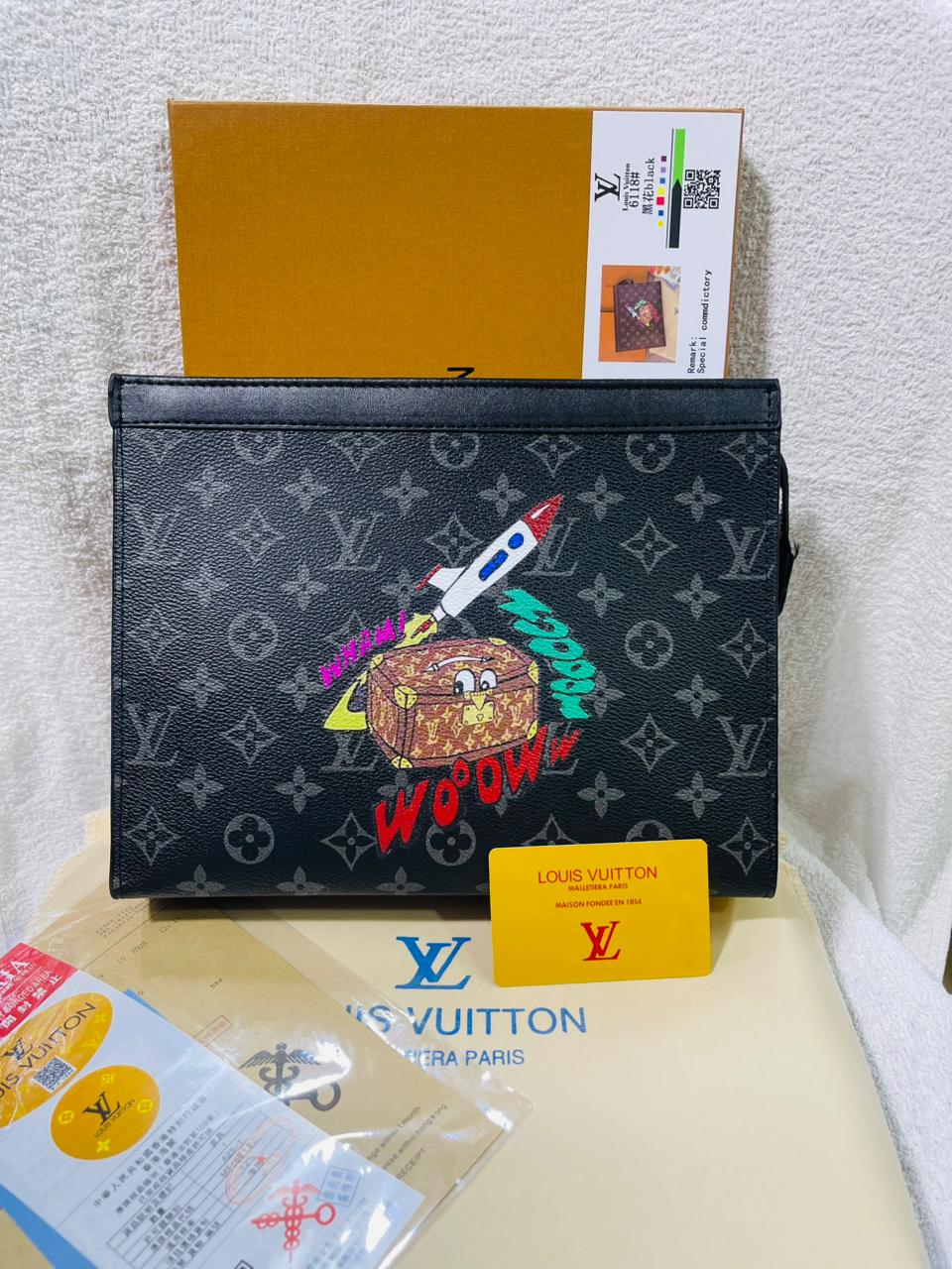 Luxury Monogram Zip Pouch