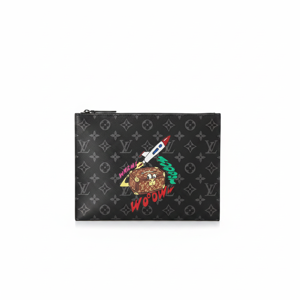 Luxury Monogram Zip Pouch
