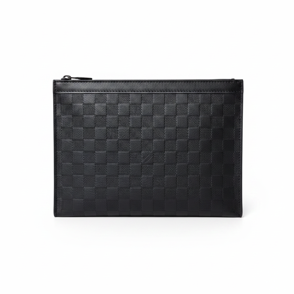 Luxury Monogram Zip Pouch