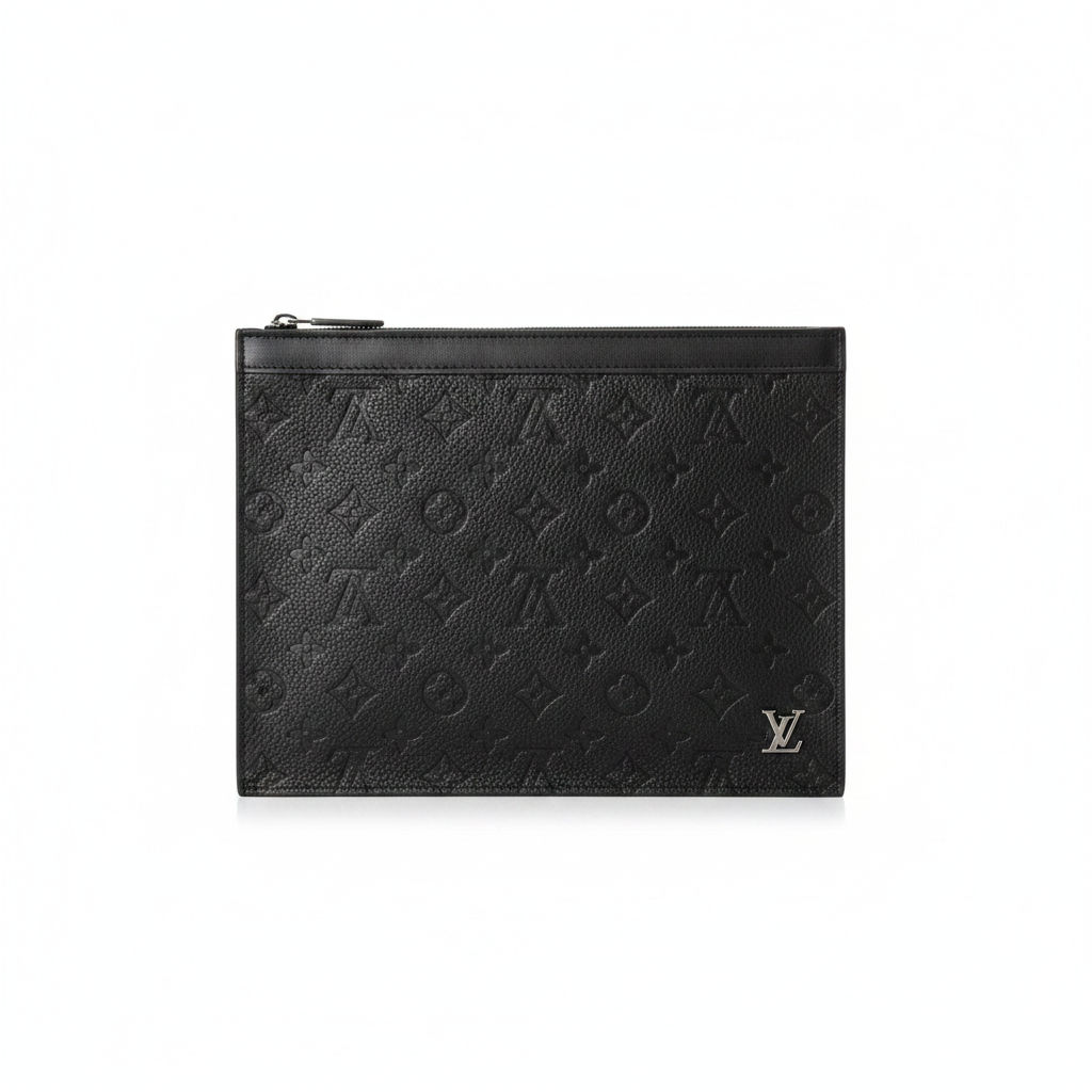 Luxury Monogram Zip Pouch