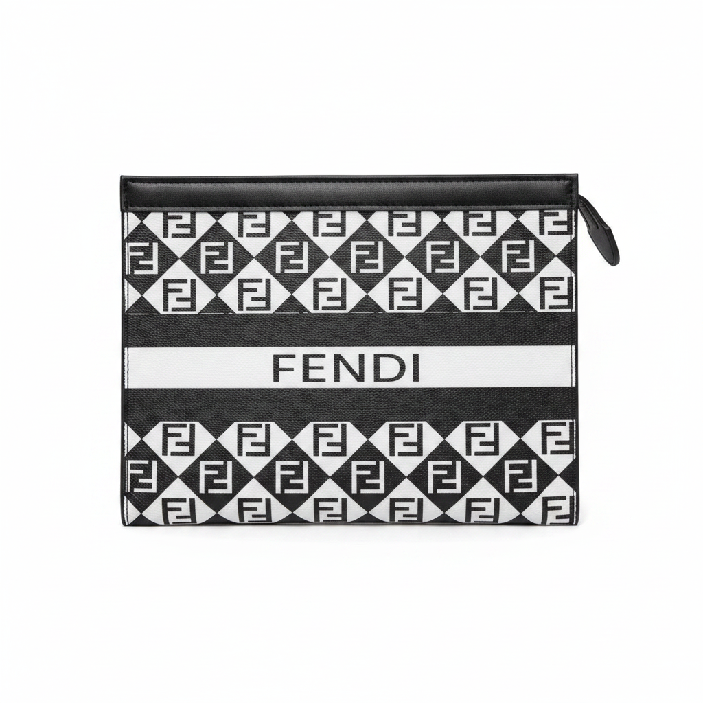 Luxury Monogram Zip Pouch