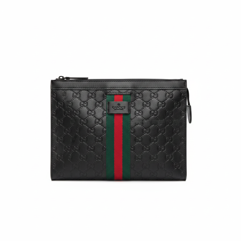Luxury Monogram Zip Pouch