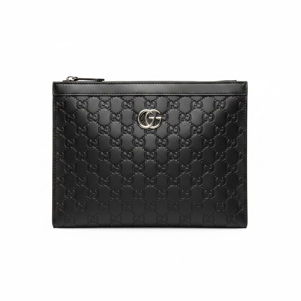 Luxury Monogram Zip Pouch