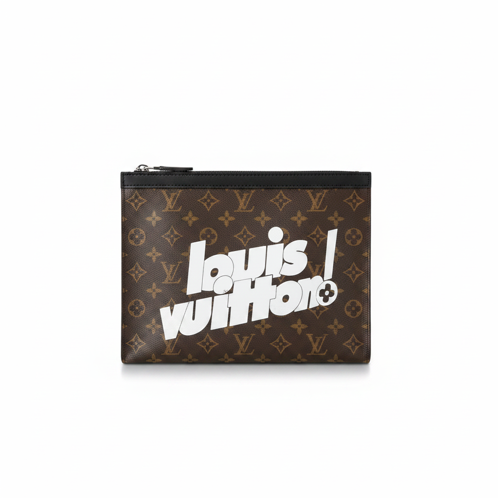 Designer Monogram Zip Pouch
