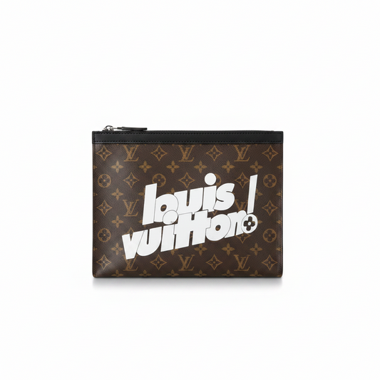 Designer Monogram Zip Pouch