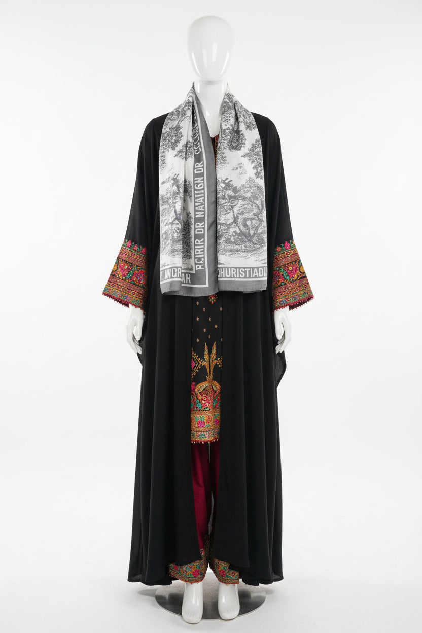 Luxury Monogram Printed Stoles for Women