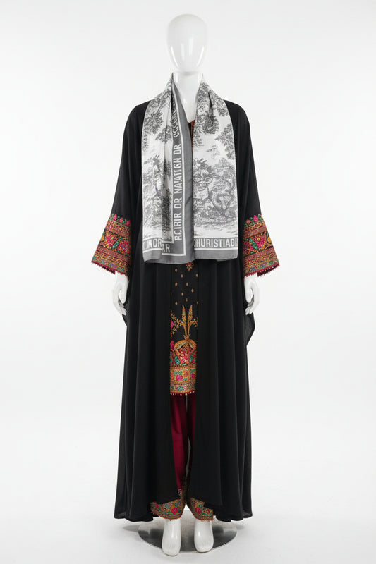 Luxury Monogram Printed Stoles for Women
