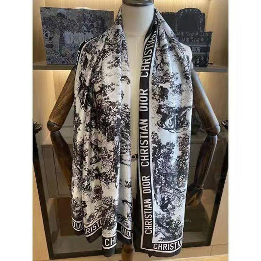 Luxury Monogram Printed Stoles for Women
