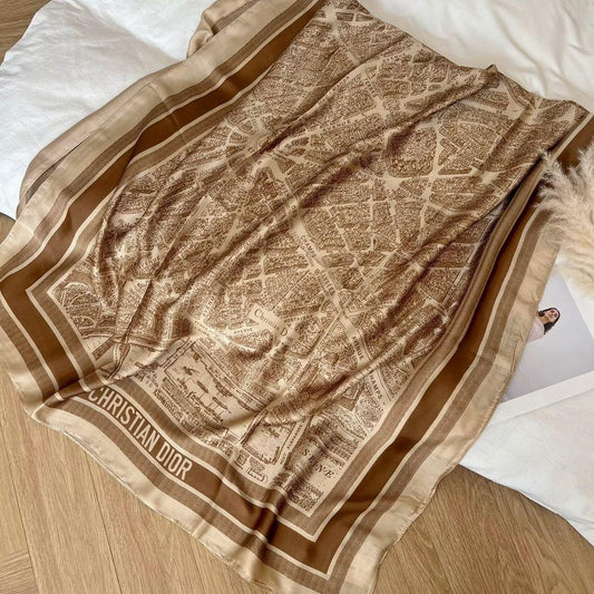 Luxury Monogram Printed Stoles for Women