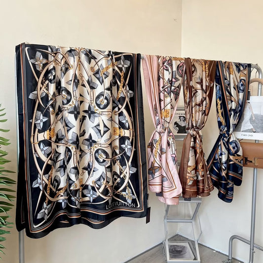 Luxury Monogram Printed Stoles for Women