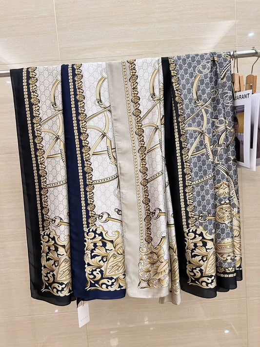 Luxury Monogram Printed Stoles for Women