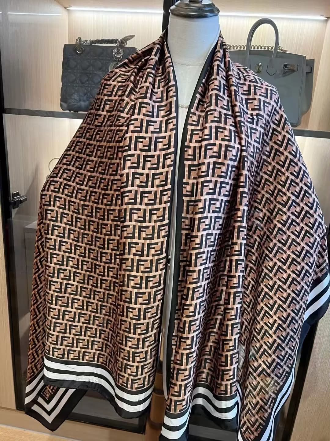 Luxury Monogram Printed Stoles for Women