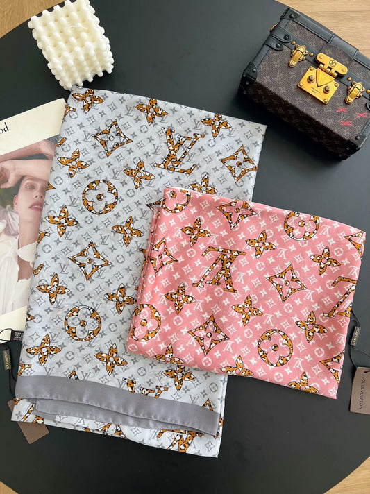 Luxury Monogram Printed Stoles for Women