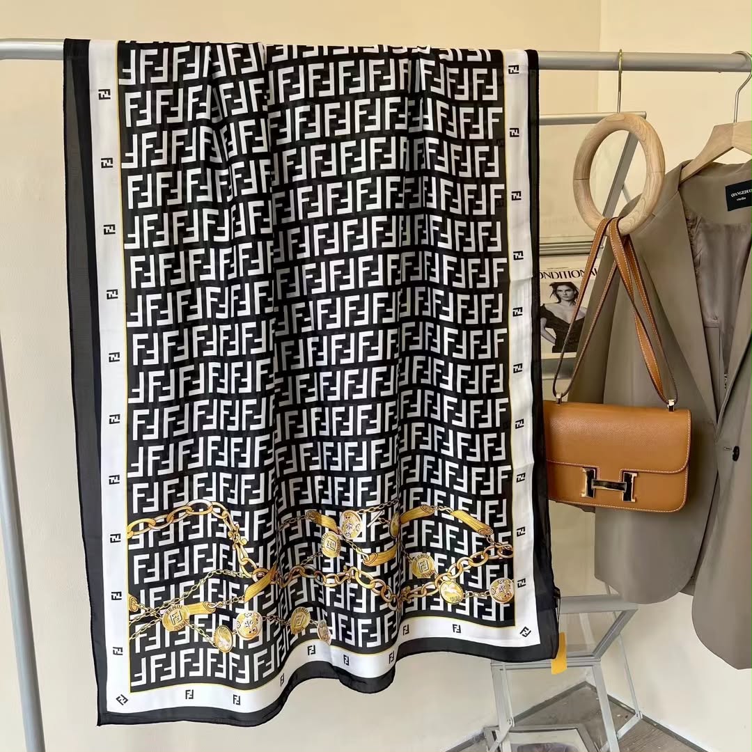 Luxury Monogram Printed Stoles for Women