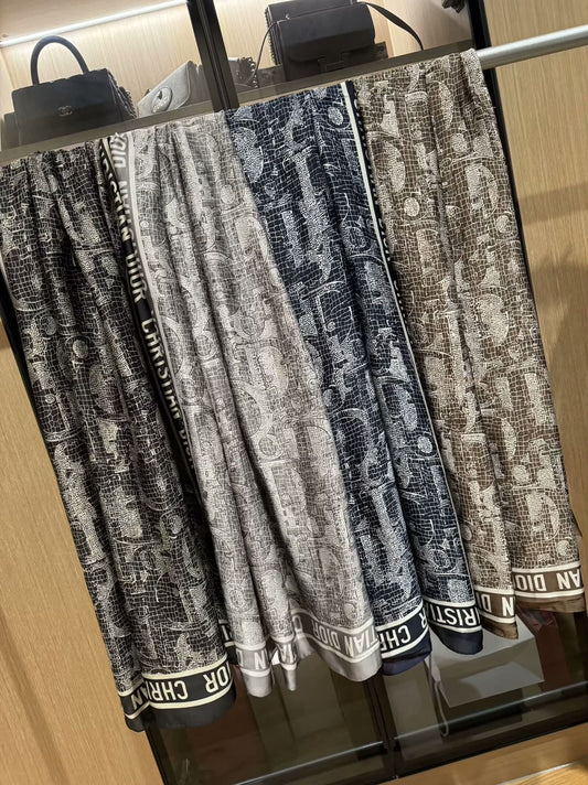 Luxury Monogram Printed Stoles for Women