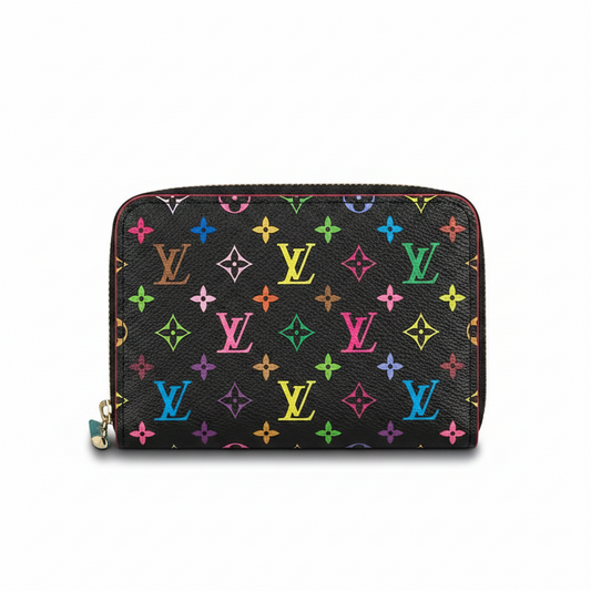 Branded Zip-Around Compact Wallet