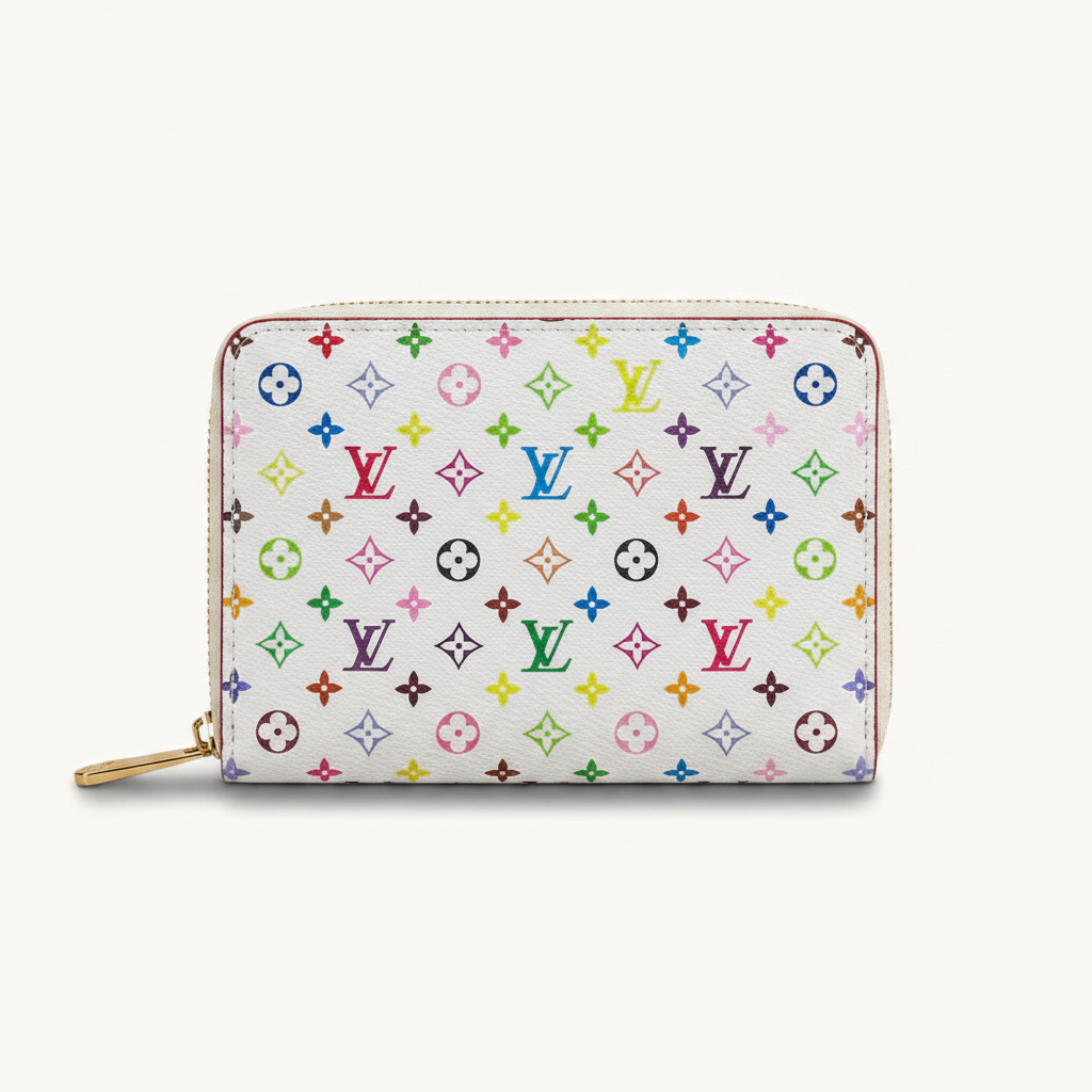 Branded Zip-Around Compact Wallet