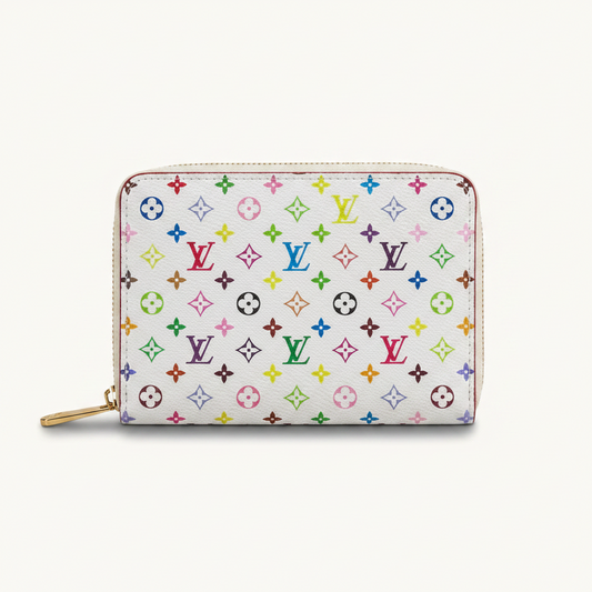 Branded Zip-Around Compact Wallet