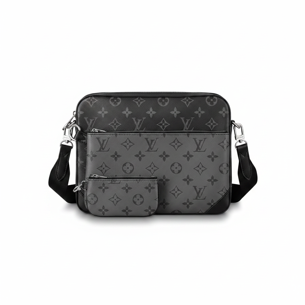 Designer Embossed Trio Messenger Bag (NFC Inspired)