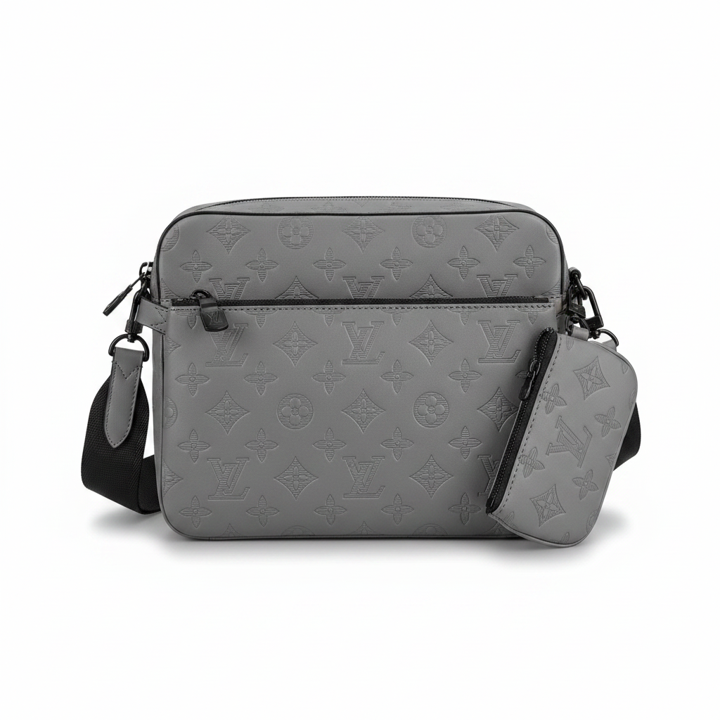 Designer Embossed Trio Messenger Bag (NFC Inspired)
