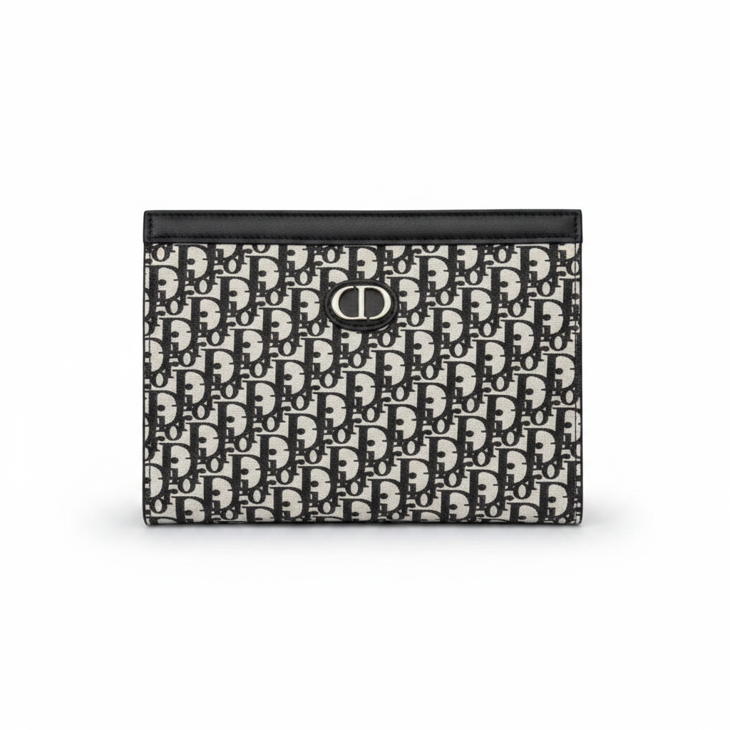 Luxury Monogram Zip Pouch