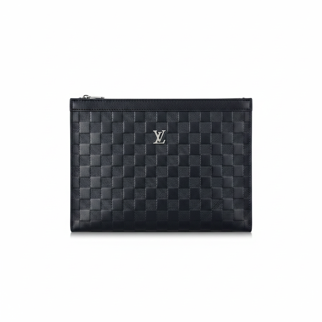 Luxury Monogram Zip Pouch