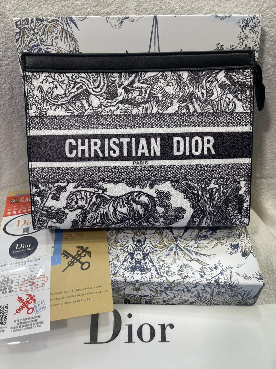 Luxury Monogram Zip Pouch