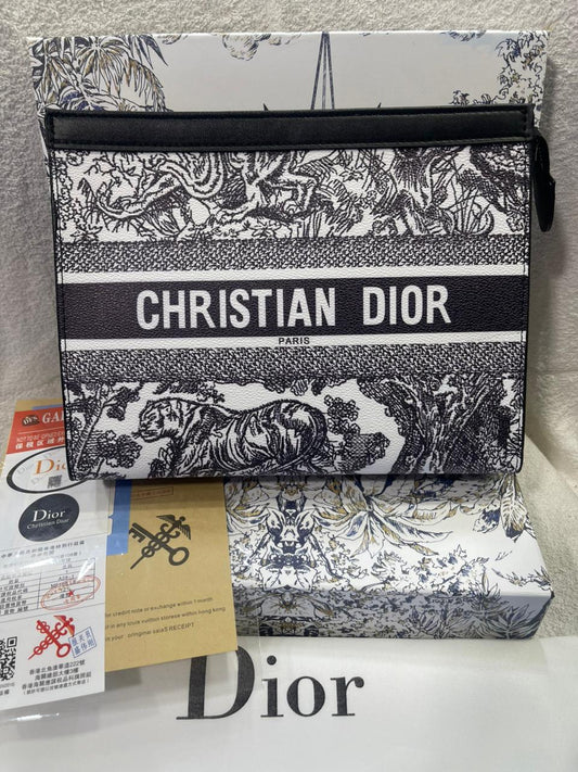 Luxury Monogram Zip Pouch