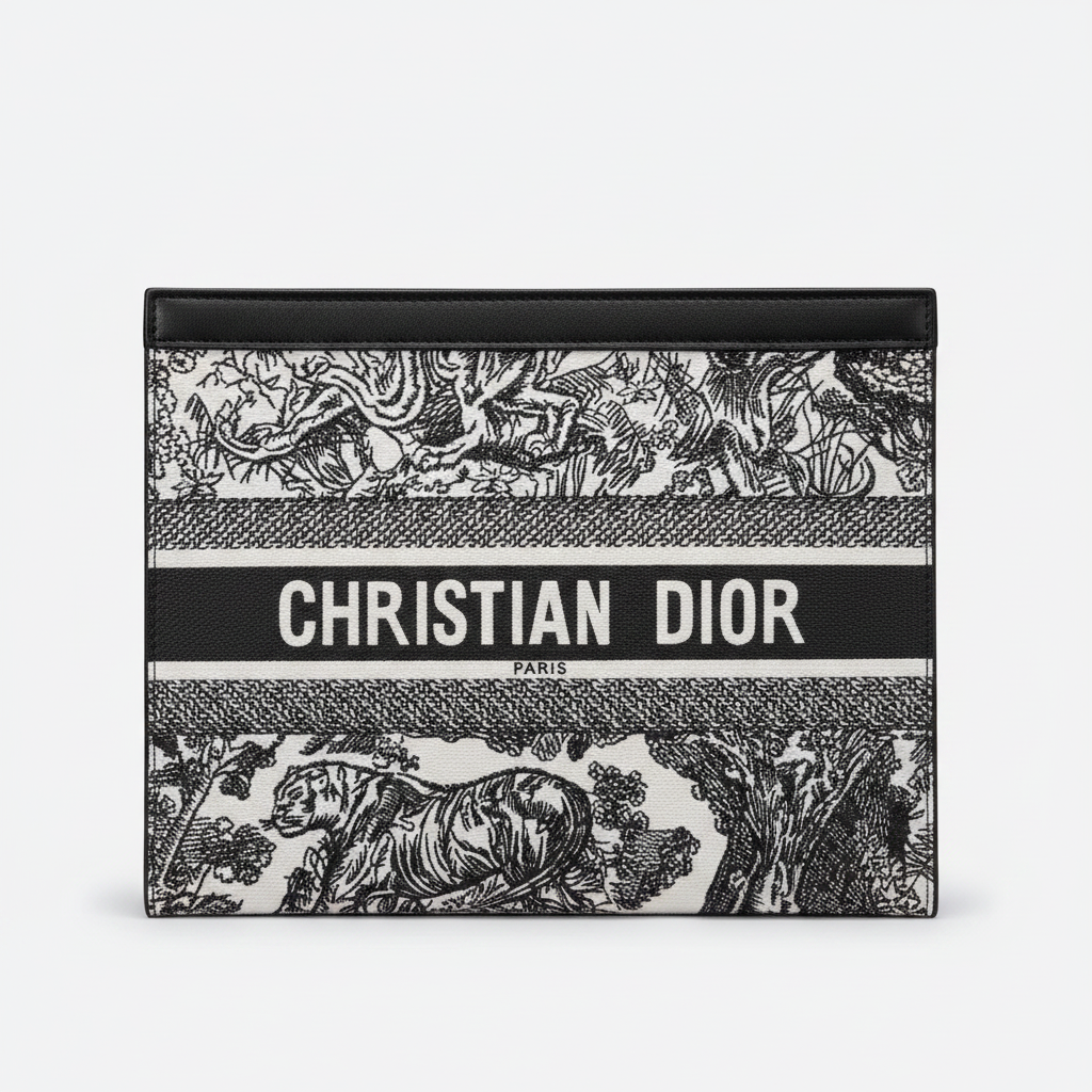 Luxury Monogram Zip Pouch