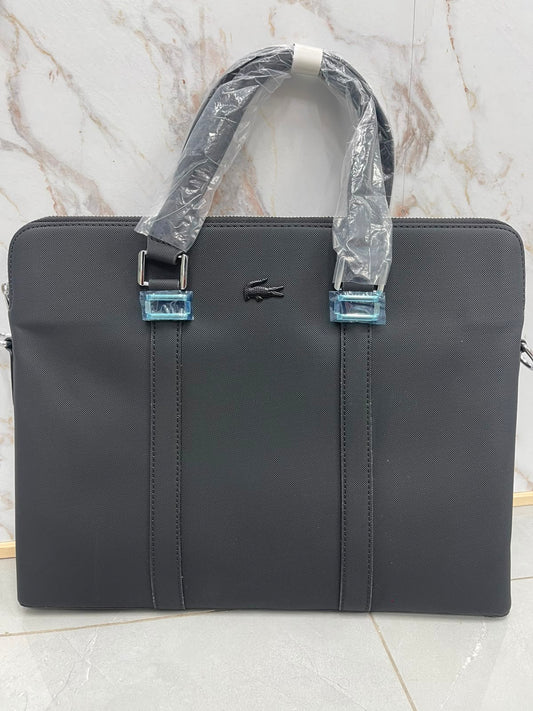 Premium Black Monogram Laptop & Handbag