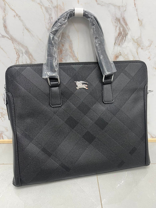 Premium Black Monogram Laptop & Handbag