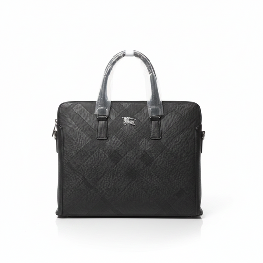Premium Black Monogram Laptop & Handbag
