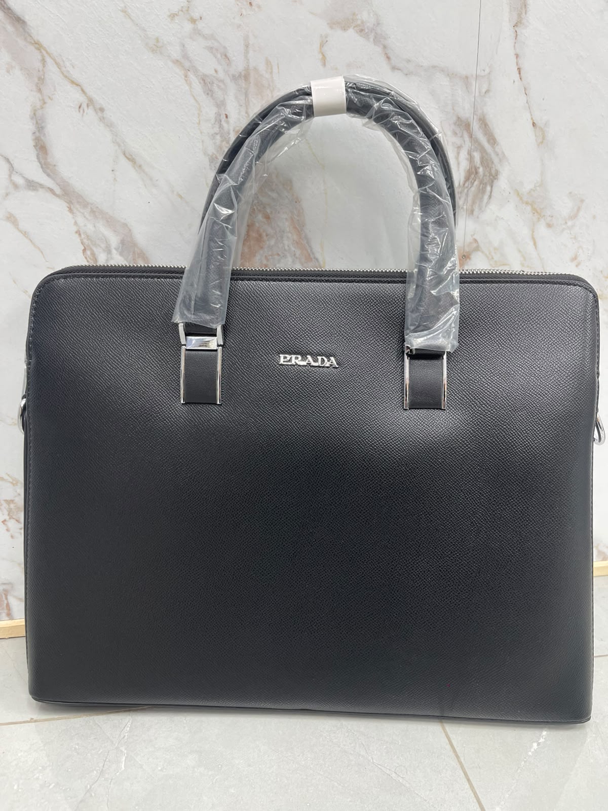 Premium Black Monogram Laptop & Handbag