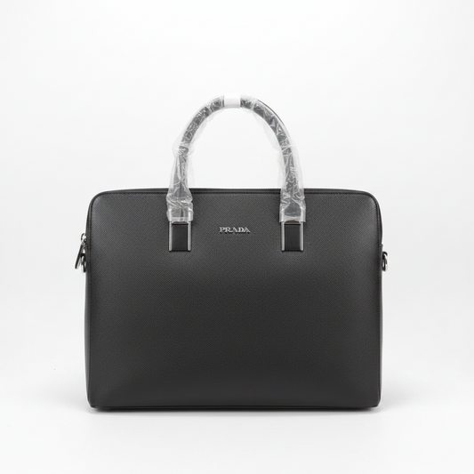 Premium Black Monogram Laptop & Handbag