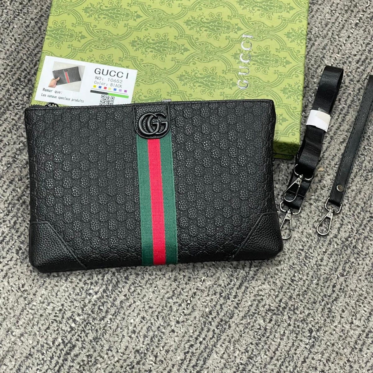 Premium Textured Crossbody Clutch Bag with Adjustable Strap