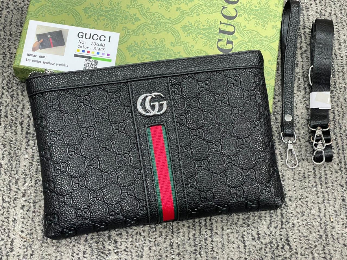 Premium Textured Crossbody Clutch Bag with Adjustable Strap