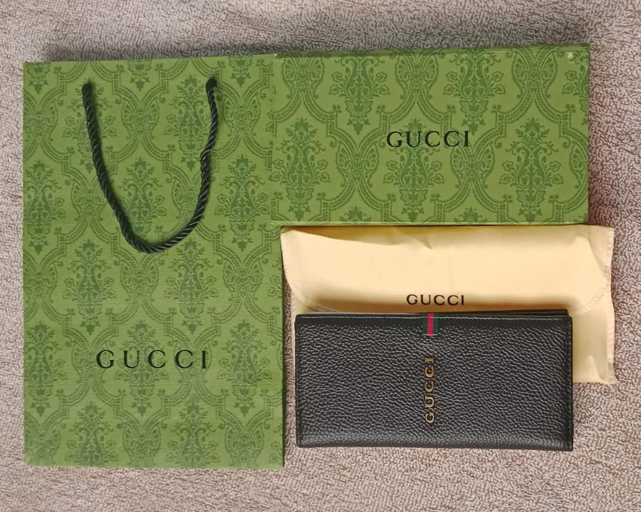 Long Wallet Leather Little Striped